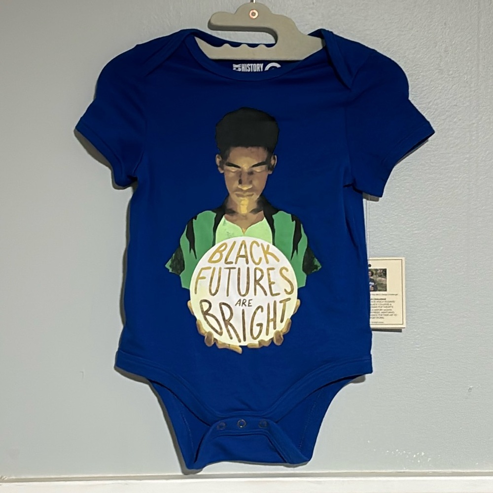 5 for $20! Black History Month - Black Futures are Bright onesie Size 6-9M